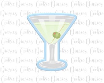 Martini Glass Cookie Cutter