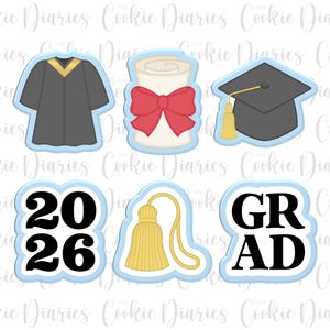 Mini Grad Cookie Cutter Set 2