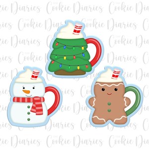 Christmas Mug Cookie Cutter Set 1
