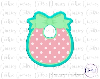 Baby Bib with Bow Cookie Cutter
