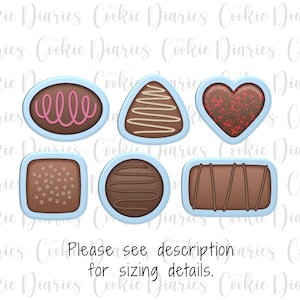 Coffret de chocolats à l'emporte-pièce