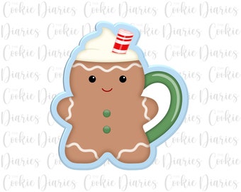 Gingerbread Man Mug Cookie Cutter