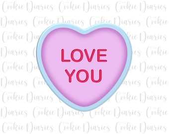 Conversation Heart Cookie Cutter