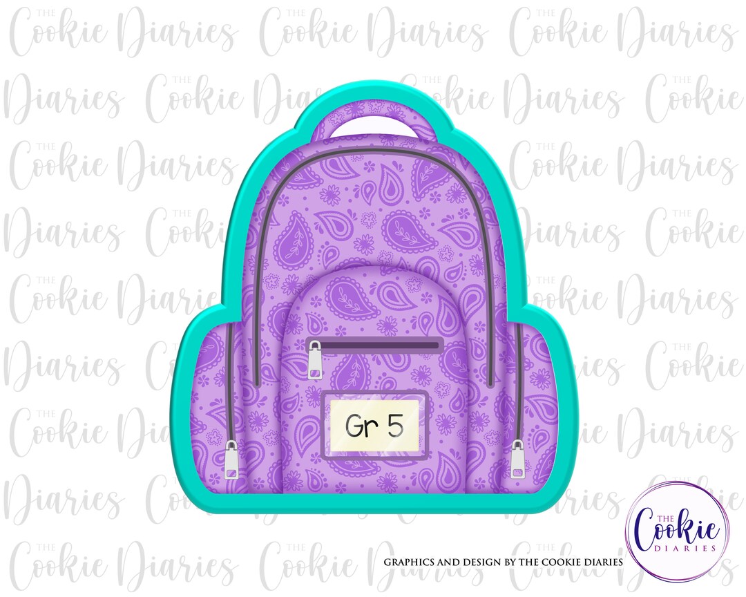 Backpack Cookie Cutter Etsy