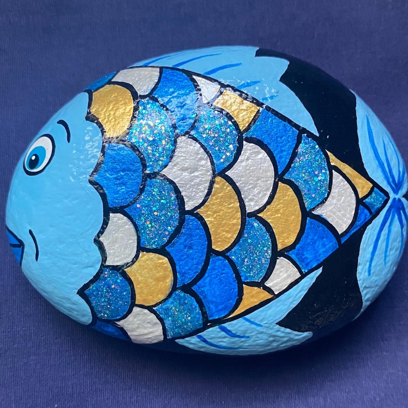 Fish Painted Rocks - Etsy