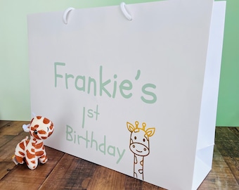 Personalised Children’s Luxury Birthday Gift Bag with image of your choice.