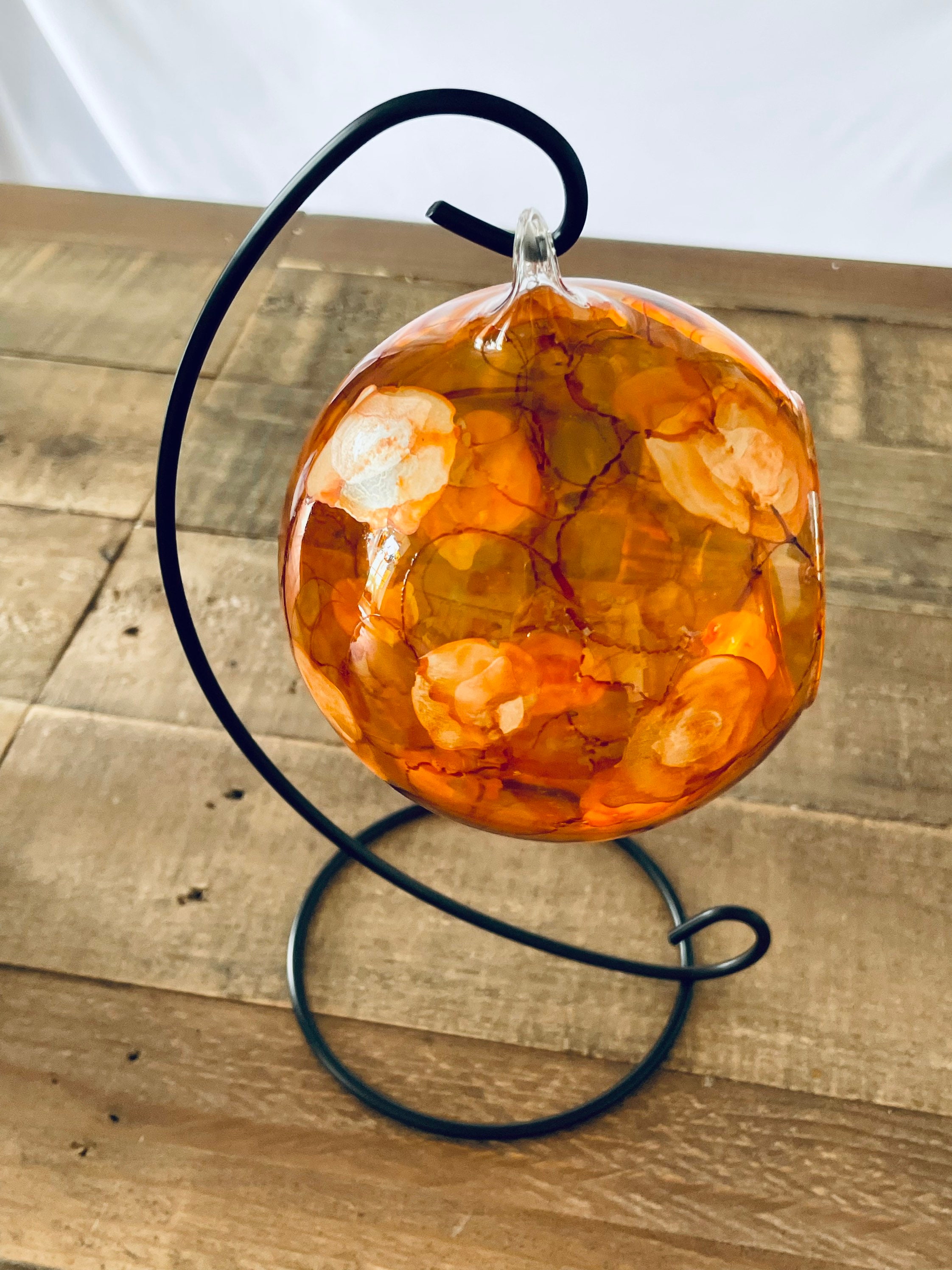 Hand Painted Candle Holder Hanging Glass Baubles. Lantern. Etsy UK