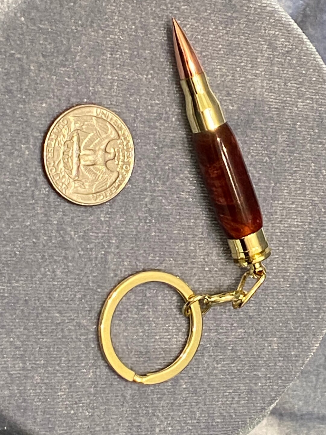 Mini Bullet Keychain in 24kt Gold With Hells Kitchen - Etsy