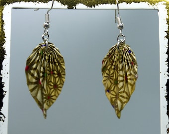 Boucles d’oreilles en feuille