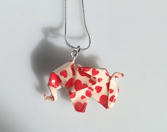 Pendentif éléphant de la Saint-Valentin