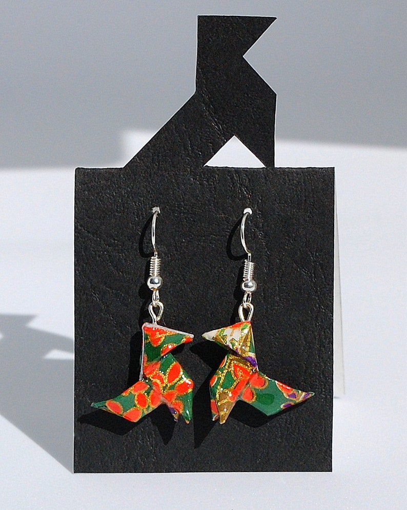 Boucles d'oreilles gros noeud papillon Orange