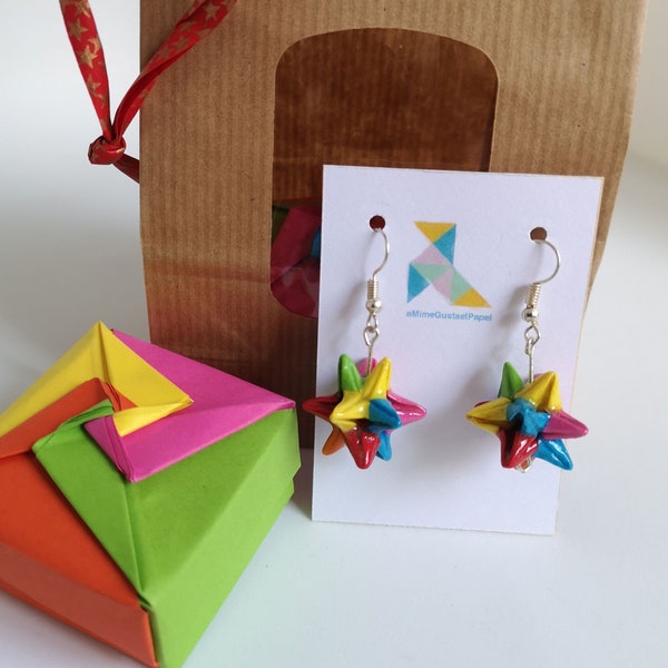 Boucles d’oreilles Kusudama