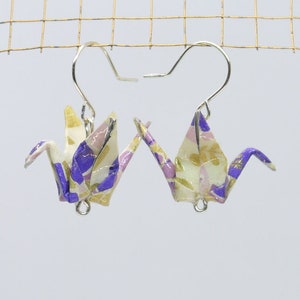 Earrings Cranes Lila