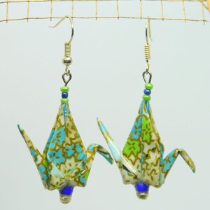 Earrings Cranes Turquesa