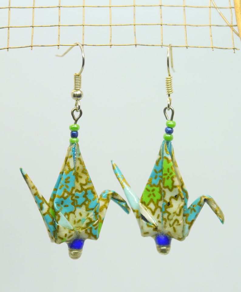 Earrings Cranes Turquesa
