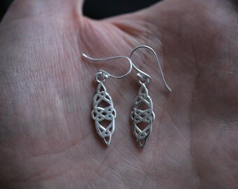 Celtic Earrings Sterling silver ear wires Irish IrelandSymbol Birthday gift Wife Gift Sister gift Irish gift Bohemian gift Boho