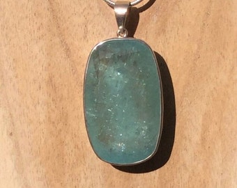 Aquamarine Pendant | 925 Sterling Silver