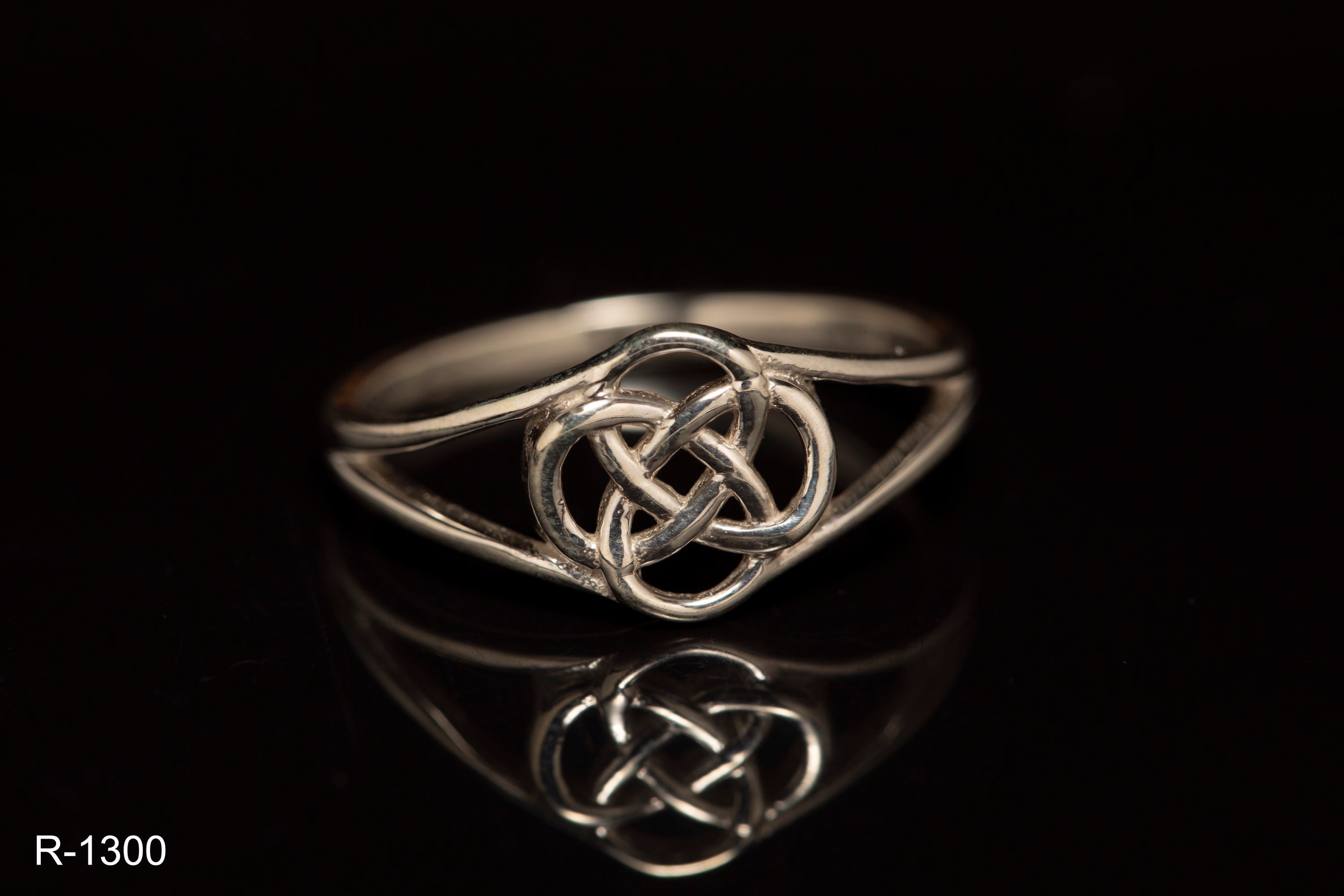 Eternal Knot Ring 925 Sterling Silver Etsy