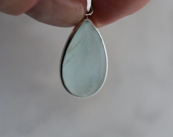 Aquamarine Pendant | 925 Sterling Silver