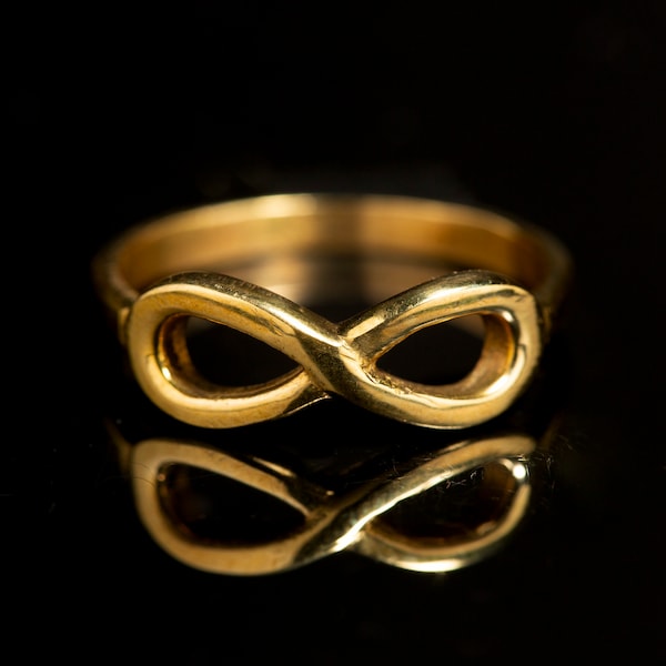 Brass Infinity Band Ring