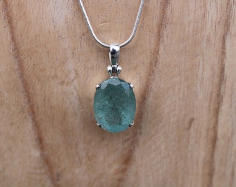 Aquamarine Pendant | 925 Sterling Silver