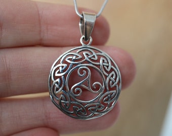Triskelion Pendant | 925 Sterling Silver | Celtic Design