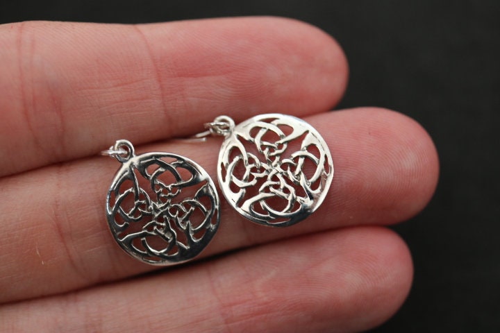 Orecchini Pendenti Donna Con Nodo Celtico In Argento 925, Idea Regalo Elegante In Confezione Regalo