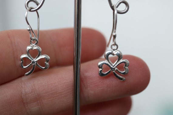 Orecchini Trifoglio Irlandese In Argento Sterling 925 - Gioielli Celtici Donna Con Pietre Verdi - Regalo San Patrizio Con Scatola Inclusa