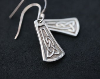 Celtic Knot Drop Earrings | 925 Sterling Silver