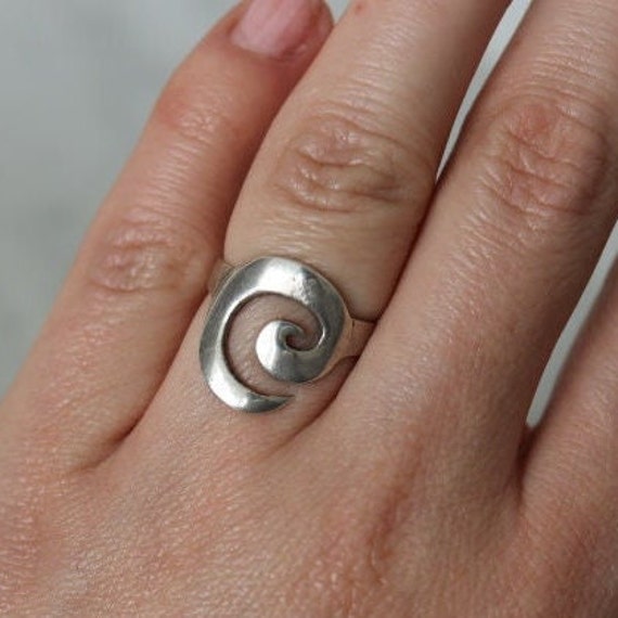 Celtic Spiral Design Ring | 925 Sterling Silver - Etsy