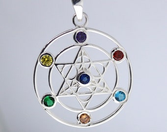 Sterling Silver Chakra Pendant