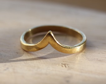 Messing Minimalist Design Ring