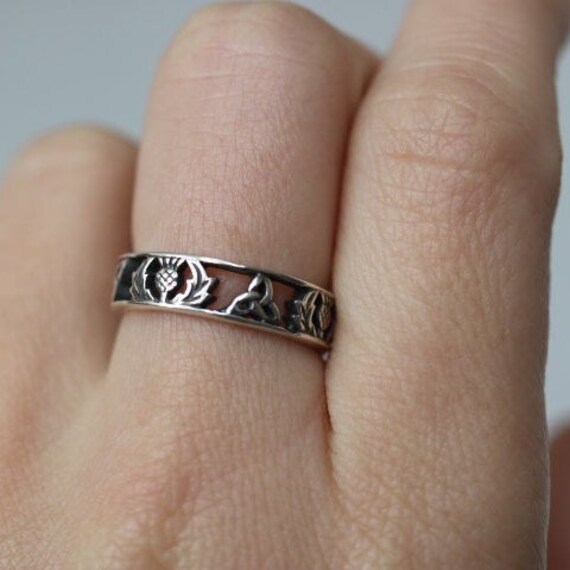 スターリングシルバーScottish Thistle Cufflinks　並行輸入