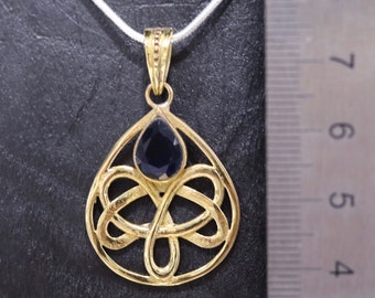 定番人気！ Brass Eternal Knot Pendant With Zircon - Etsy ネックレス・ペンダント