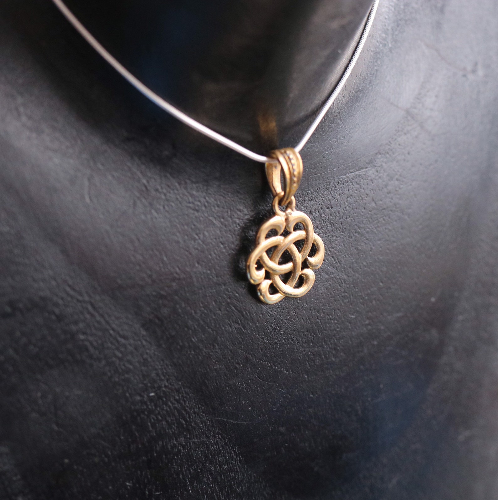 Brass Eternal Knot Pendant BP1070 Etsy UK
