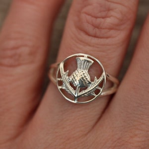 Scottish Thistle Ring | 925 Sterling Silver