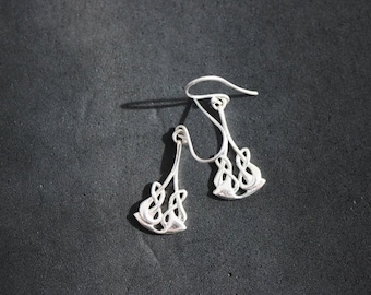 Celtic Knot Drop Earrings | 925 Sterling Silver