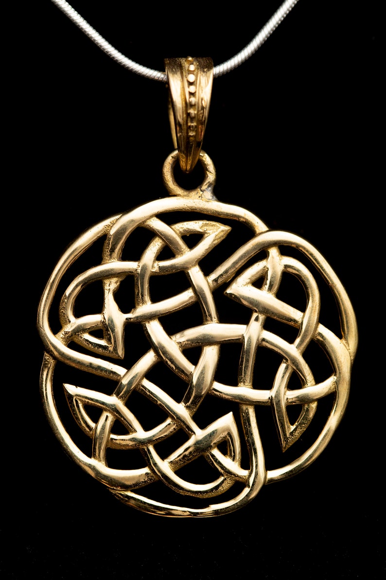 Brass Eternal Knot Pendant BP1005 Etsy