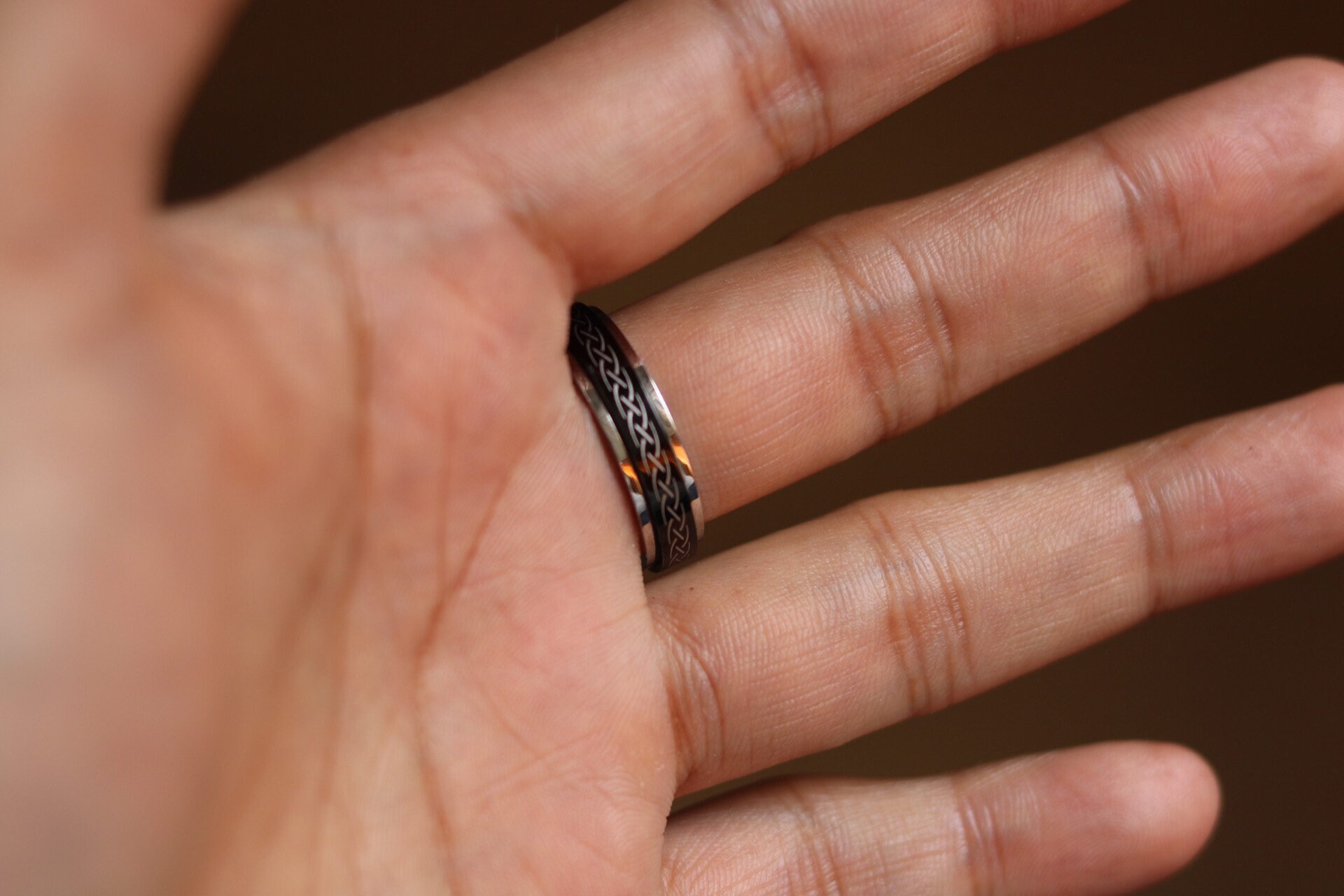 Kkjoy Anello Celtico Triscele A Spirale In Acciaio Inossidabile – Gioiello Talismano Vichingo Tripla Spirale Per Uomo E Donna