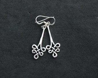 Celtic Knot Drop Earrings | 925 Sterling Silver