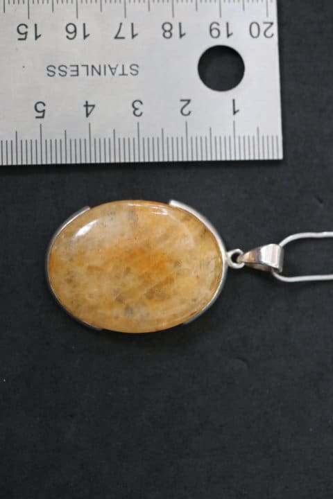 Collier Neuf Jaspe Miel & Cristal Facetté – Argent 925, Marque Tres.Or, Livraison Express 48h