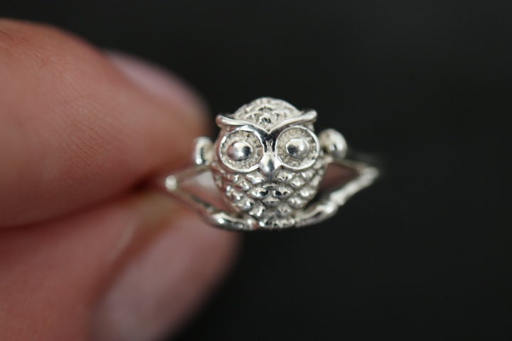 Owl Design Ring | 925 Sterling Silver