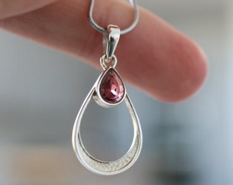 Garnet Pendant | 925 Sterling Silver