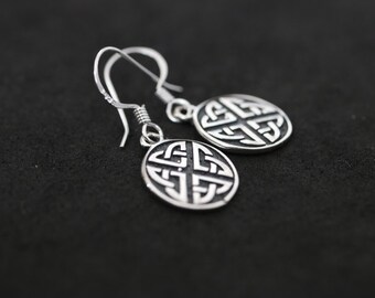 Celtic Knot Drop Earrings | 925 Sterling Silver