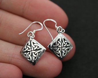 Keltische Knoten Ohrringe | 925 Sterling Silber