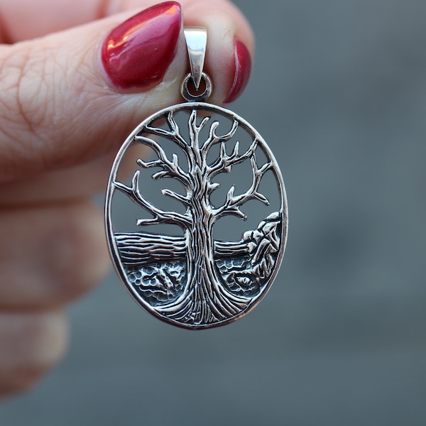 Baum des Lebens Anhänger | 925 Sterling Silber