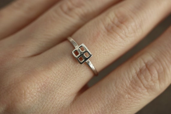 Rennie Mackintosh Design Ring 925 Sterling Silver Etsy UK