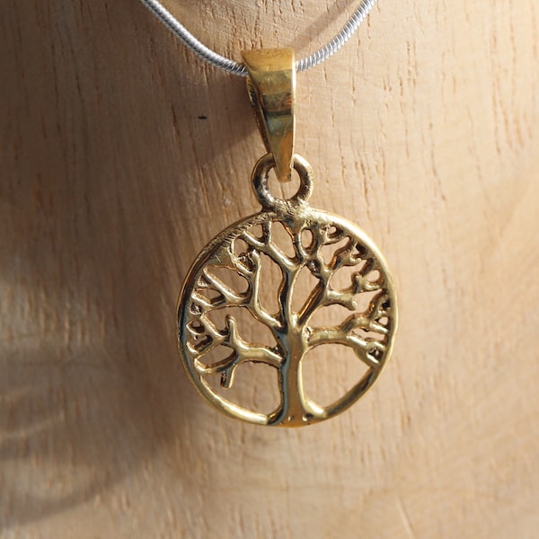 Brass Tree of Life Pendant (BP-1077)