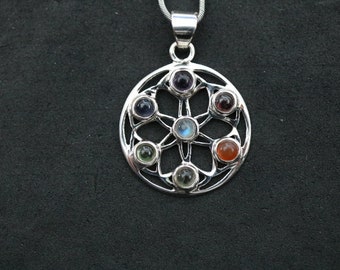 Sterling Silver Chakra Pendant