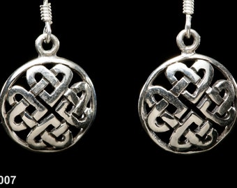 Celtic Knot Drop Earrings | 925 Sterling Silver